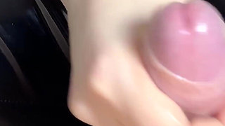 Female Domination of Cock with Feet From Mistress in Latex Suit