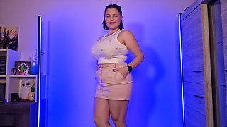 Curvy College Girl Haul Plaid, Drawstring and Black Mini Skirts Fit Check