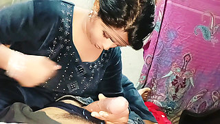 Desi Bhabhi Tight Pussy Fucking Video with Clear Hindi Voice Moaning, with Big Cock Sucking Video