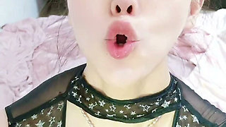 Custom Video, Throat Clamp,uvulafetish, BDSM Throat Training