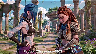 Jinx and aloy - lesbian