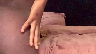 Hot Ebony Beauty Creaming Her Body And Teasing the Camera