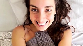 Tattooed dark haired masturbates in shower