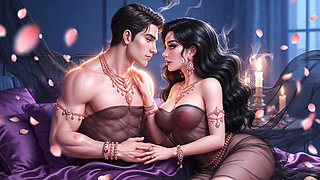 Desi Indian Couple Ki Pure Passion Night - Gold Jewelry Mein Sexy Girl Aur Muscular Boy Ki Hot Chemistry