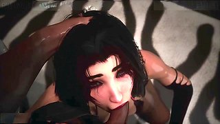 Fellatio, 3d, blowjob face