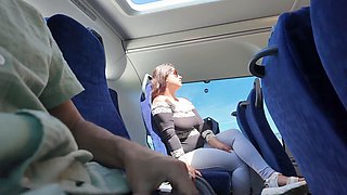 Public stranger, dick flash, risky blowjob