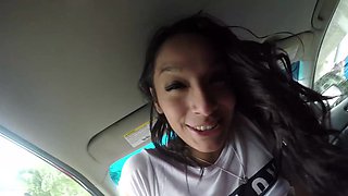 Lusty Latina Juan and Brunette Bombshell Nicki Get Rowdy in Public
