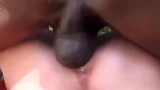 Sweet blonde spread her legs wide to take every inch of her pussy from the bbc.