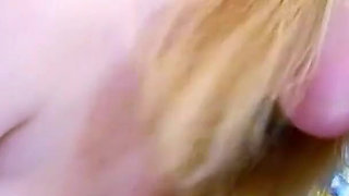 Two blonde lesbian teens try sex with strap on for the first time