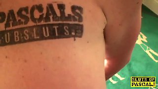 Tiedup brit sub fingerfucked before throated