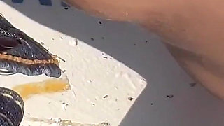 I Got Fucked Like a Whore Outdoors and Creampie My Pussy Filled with Sperm Like a Slut