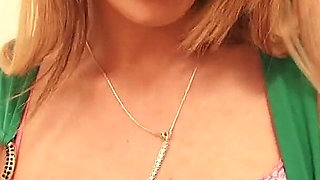 Hot British Babe with Big Tits and Fair Hair Katie K Enjoys Drilling Her Cunt with Dildo