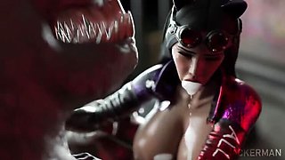 Selina's Shame - Jackerman 3D Animation - Latina with Big Boobs and Big Ass Gets Creampie from Monster