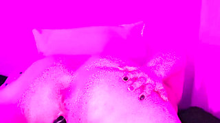 BBW Spreads Her Pussy for Her Machine