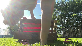 Feet Outdoors