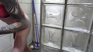 Sissy and I in the Bathroom
