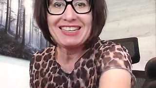 Julie Naked in the Office
