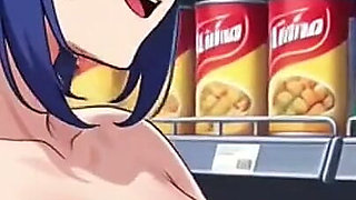 Funny Jokes and Boobs in Supermarket, Ai Animation