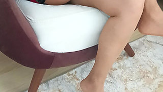My mature stepmom in pantyhose after a long time
