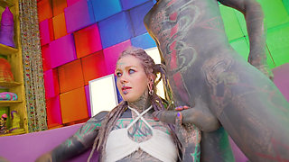 Tattooed Alt Sluts Black Tattooed Cock - ATM, Deepthroat & Facial