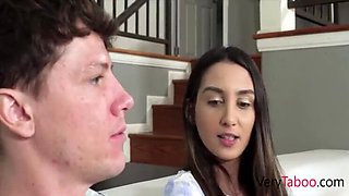 Stepbrother and Stepsister Battle for Remote, End Up Fucking Hard