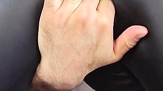 Foreplay with a Girl in Leather Jeans, Dry Sex & Fingering.