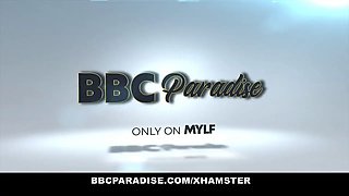 Redhead stepmother having three-way with step daughter