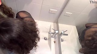Scarlett & Chanel: Amateur Latina Lesbos at Family Party