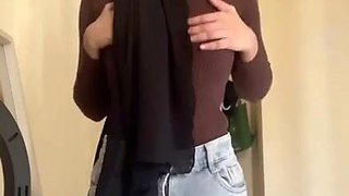 Hijab Hitam Kirim Vid Buat Pacar