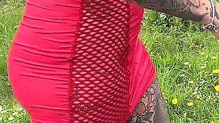Two Horny Leather Tattoo Sluts Fuck Truck Driver at the Rest Area!