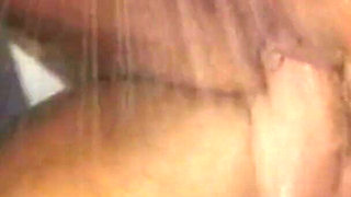 Hot Busty MILF Sucks and Rides a Huge Vintage Cock That Cums on Her Pussy in the Shower