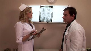 Hot Nurse With Doctor: Blowjob, Doggy  Cowgirl Porn