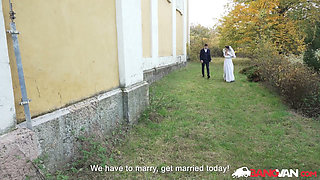 BANGCAN - Kinky bride Marica Chanelle cuckold sex