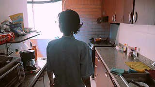 Fucking My Boss in the Kitchen