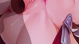 Pink Hair Submissive Teen with Big Tits Gets Her Slutty Pussy Fucked Rough & Creampied Twice - Harem Vs Zombies (steam Game)