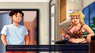Jenny from Summertime Saga gives a milking session in this animated adventure by Misskitty2k