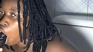 Black on Black Lezzies Strap-on Love