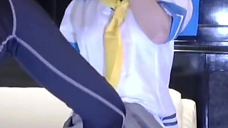G-cup Waistline Perfection in Cosplay, Solo Charm Captured Through a Playful Private Moment Angle2