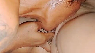 She Let Me Play All Her Holes and Creampied Her Ass