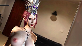 Animated Goddess Flame: 3D Curves Glow - 3D Animation Hentai