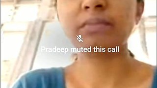 Slutty indian housewife watching cock jerking on webcam