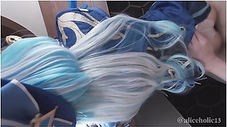 Genshin Impact Furiina　cosplaying Multiple Orgasm Hentai Video
