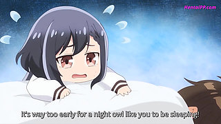 Cute Brunette With Big Boobs Quick Blowjob Before Sleeping - Uncensored