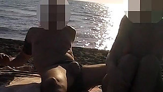 French Teacher Risky Public Masturbation Caught on Crowded Beach Helps Squirt Extreme Cumshot