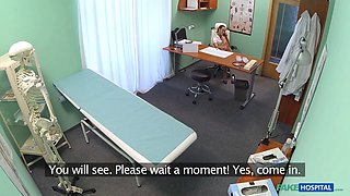 Nurse rails a Big Cock in her nurse uniform - faux hospital