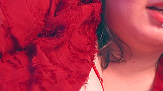 Gloved Handjob Hand Over Mouth - Dominant MILF Medical Gloves Edge & Humiliate Skinny Guy POV