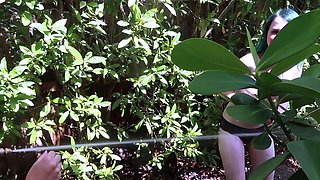 Busty amateur teen outdoor hardcore facial action