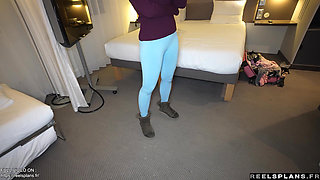 Czech tourist with perfect ass gets anal fucked by her hotel manager to extend her stay !!