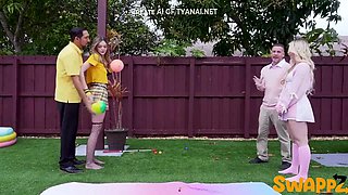 Blond 18 Year Olds Swap Stepdaddies For Hard Fun