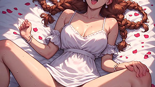 Sexy redhead, quality animation, uncensored hentai, oral and anal sex, masturbation, farm